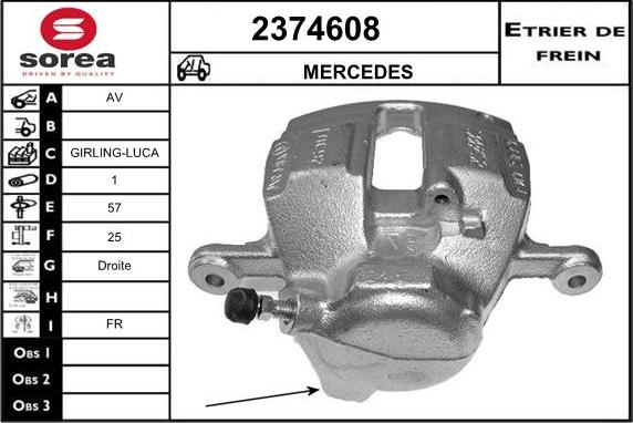 EAI 2374608 - Étrier de frein cwaw.fr