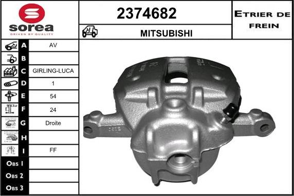 EAI 2374682 - Étrier de frein cwaw.fr