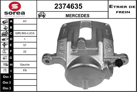 EAI 2374635 - Étrier de frein cwaw.fr