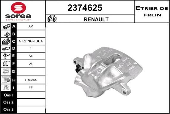 EAI 2374625 - Étrier de frein cwaw.fr