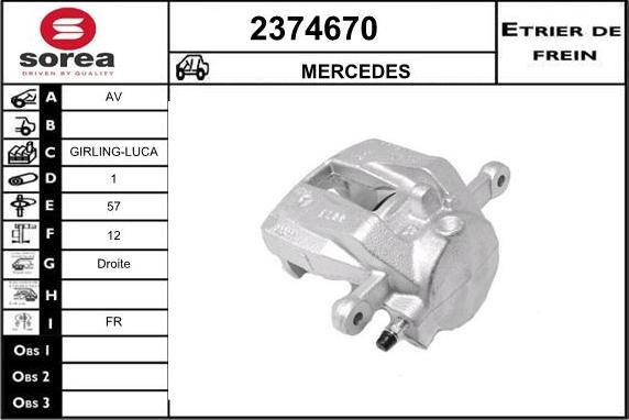 EAI 2374670 - Étrier de frein cwaw.fr