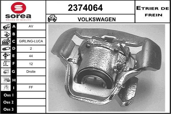 EAI 2374064 - Étrier de frein cwaw.fr