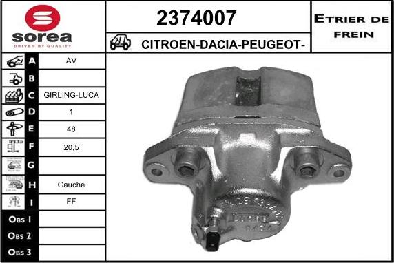 EAI 2374007 - Étrier de frein cwaw.fr