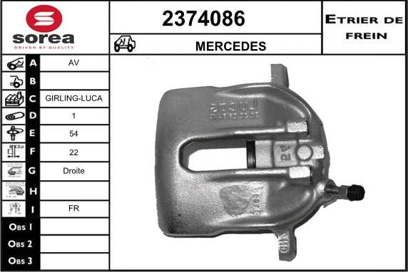 EAI 2374086 - Étrier de frein cwaw.fr