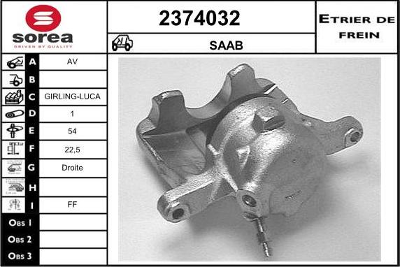 EAI 2374032 - Étrier de frein cwaw.fr