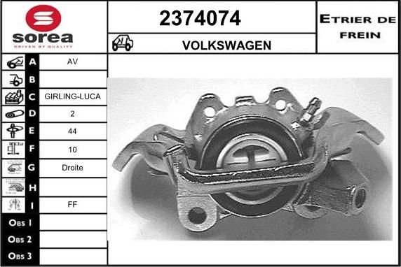 EAI 2374074 - Étrier de frein cwaw.fr