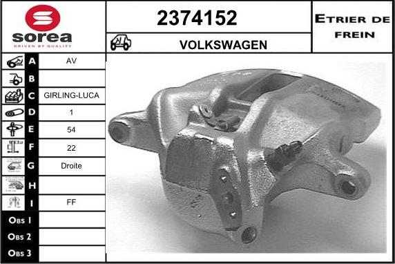 EAI 2374152 - Étrier de frein cwaw.fr