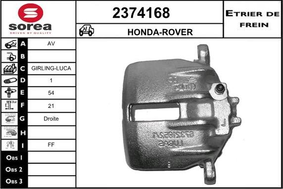 EAI 2374168 - Étrier de frein cwaw.fr