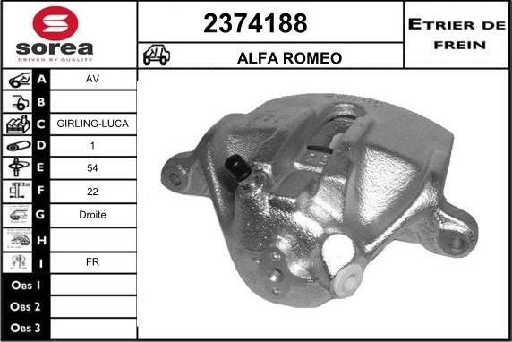 EAI 2374188 - Étrier de frein cwaw.fr