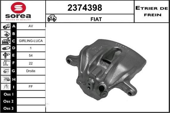 EAI 2374398 - Étrier de frein cwaw.fr