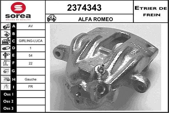 EAI 2374343 - Étrier de frein cwaw.fr