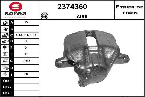 EAI 2374360 - Étrier de frein cwaw.fr