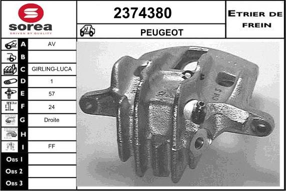 EAI 2374380 - Étrier de frein cwaw.fr