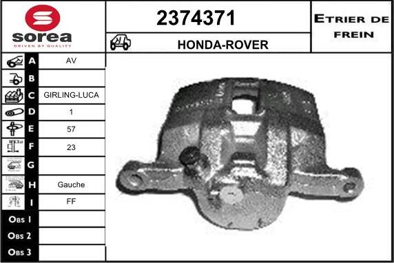 EAI 2374371 - Étrier de frein cwaw.fr