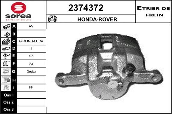 EAI 2374372 - Étrier de frein cwaw.fr