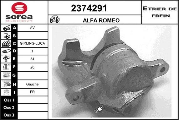 EAI 2374291 - Étrier de frein cwaw.fr