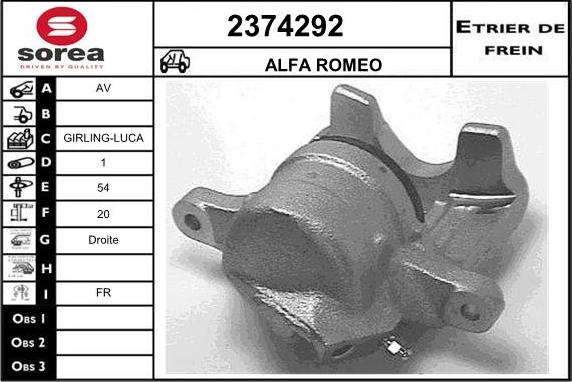 EAI 2374292 - Étrier de frein cwaw.fr