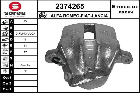 EAI 2374265 - Étrier de frein cwaw.fr