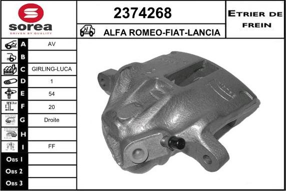 EAI 2374268 - Étrier de frein cwaw.fr