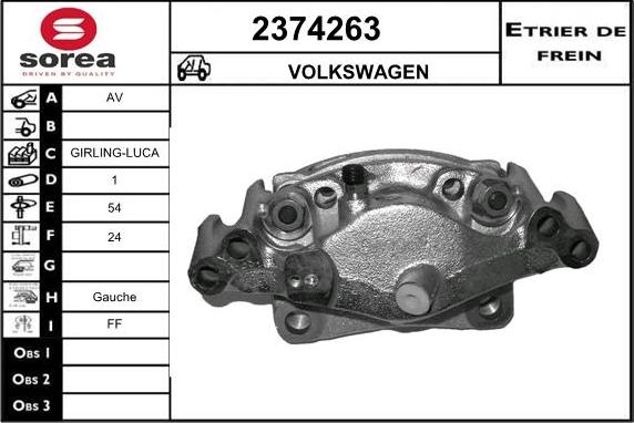 EAI 2374263 - Étrier de frein cwaw.fr