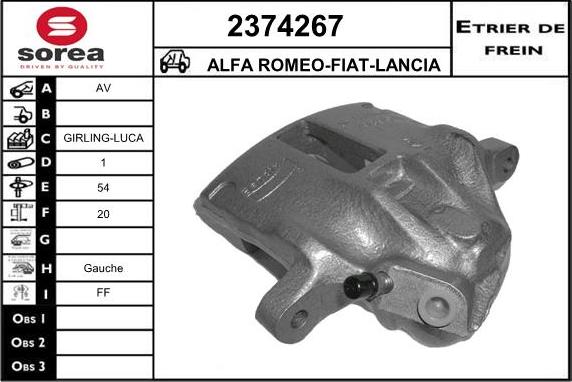 EAI 2374267 - Étrier de frein cwaw.fr