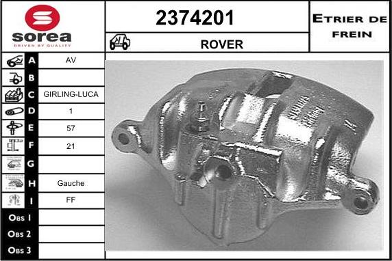 EAI 2374201 - Étrier de frein cwaw.fr