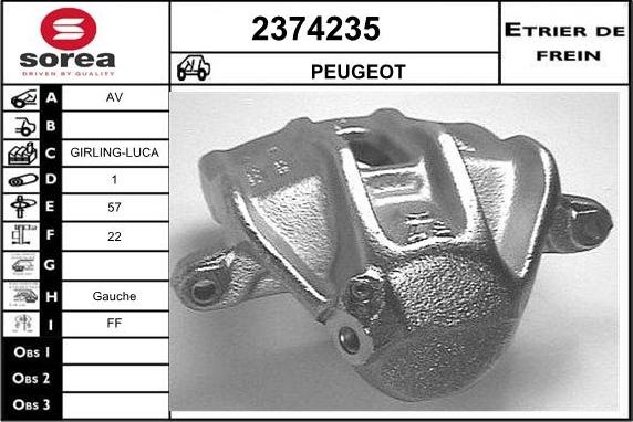 EAI 2374235 - Étrier de frein cwaw.fr