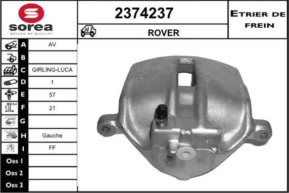 EAI 2374237 - Étrier de frein cwaw.fr