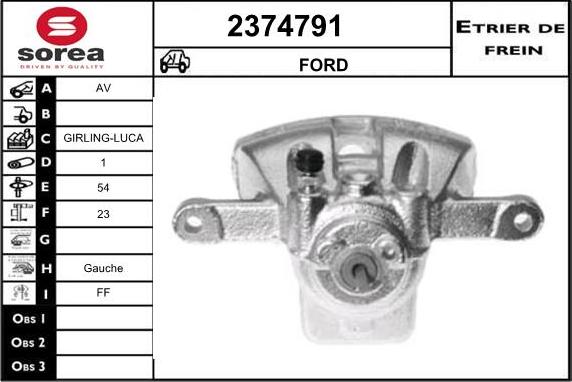 EAI 2374791 - Étrier de frein cwaw.fr