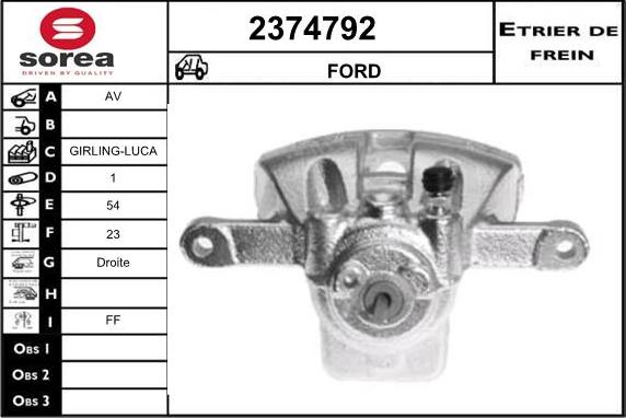 EAI 2374792 - Étrier de frein cwaw.fr