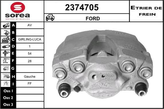 EAI 2374705 - Étrier de frein cwaw.fr