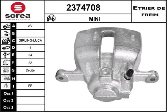 EAI 2374708 - Étrier de frein cwaw.fr