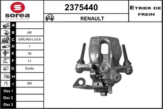 EAI 2375440 - Étrier de frein cwaw.fr