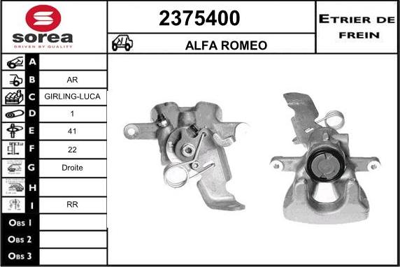 EAI 2375400 - Étrier de frein cwaw.fr