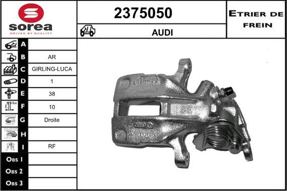 EAI 2375050 - Étrier de frein cwaw.fr