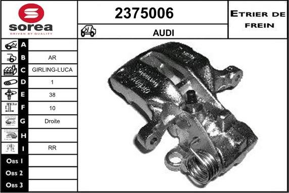 EAI 2375006 - Étrier de frein cwaw.fr