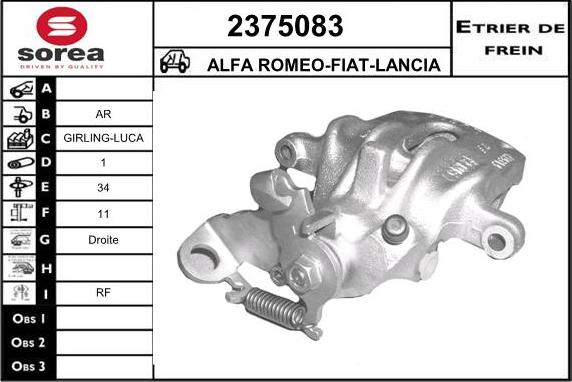 EAI 2375083 - Étrier de frein cwaw.fr