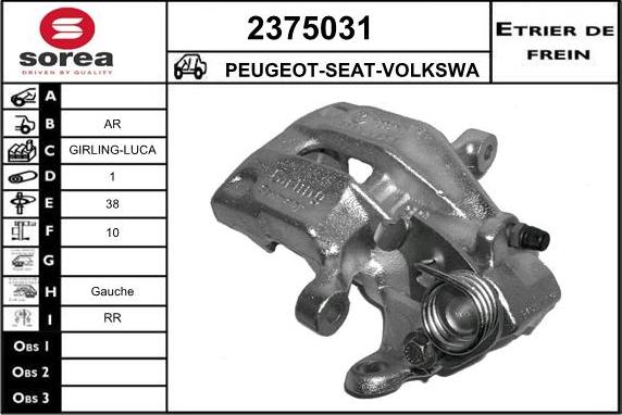 EAI 2375031 - Étrier de frein cwaw.fr