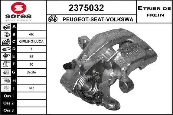 EAI 2375032 - Étrier de frein cwaw.fr