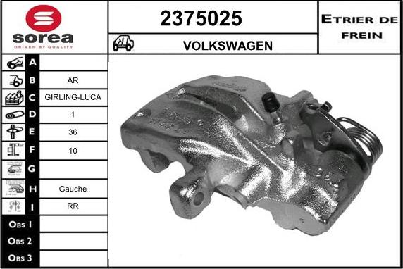 EAI 2375025 - Étrier de frein cwaw.fr