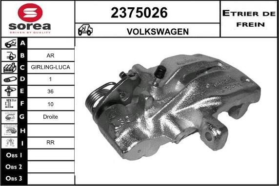 EAI 2375026 - Étrier de frein cwaw.fr