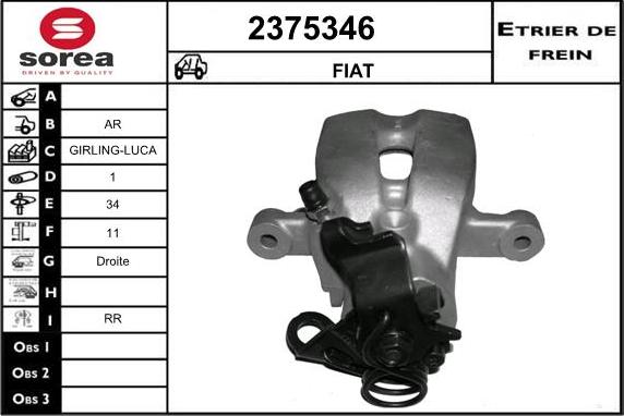 EAI 2375346 - Étrier de frein cwaw.fr