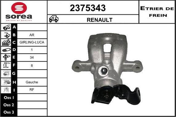 EAI 2375343 - Étrier de frein cwaw.fr