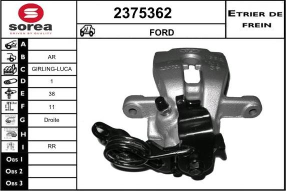 EAI 2375362 - Étrier de frein cwaw.fr