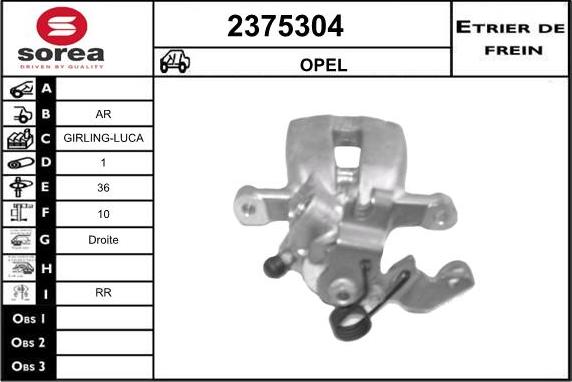 EAI 2375304 - Étrier de frein cwaw.fr