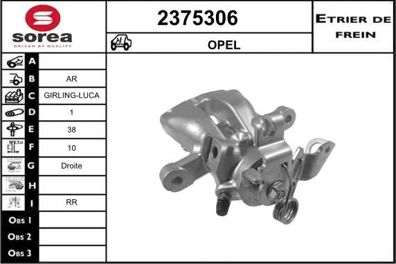 EAI 2375306 - Étrier de frein cwaw.fr