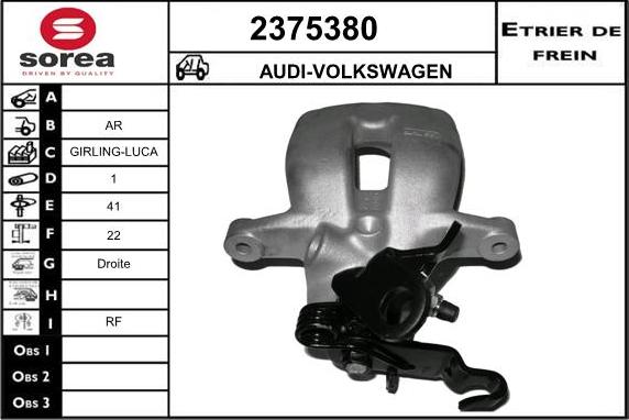 EAI 2375380 - Étrier de frein cwaw.fr