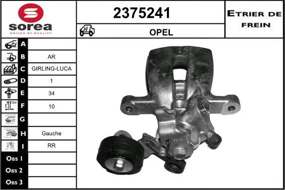 EAI 2375241 - Étrier de frein cwaw.fr