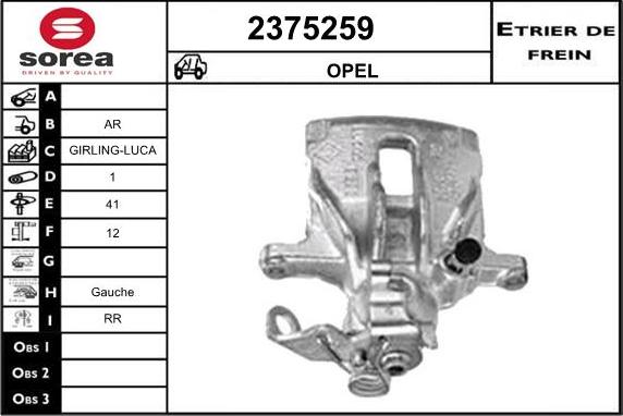 EAI 2375259 - Étrier de frein cwaw.fr