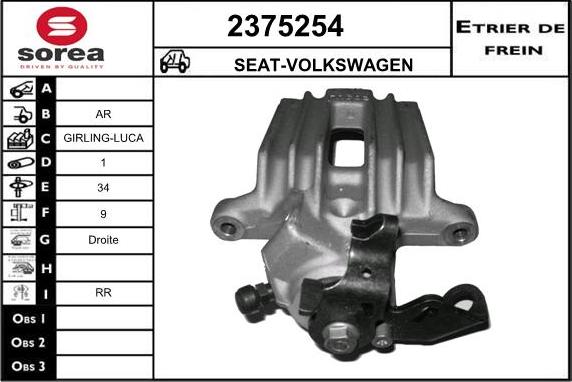 EAI 2375254 - Étrier de frein cwaw.fr